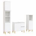 Ensemble d'Armoire de Salle de Bain avec Rangement Scandinave