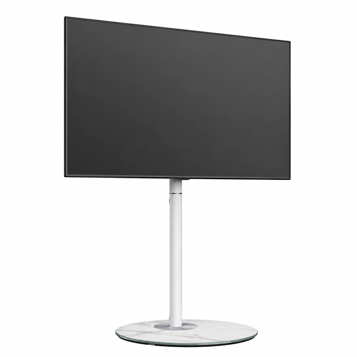 Support TV Pied Scandinave Réglable pour Écran de 32 à 60 Pouces
