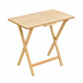 Table d'appoint pliante en bois naturel