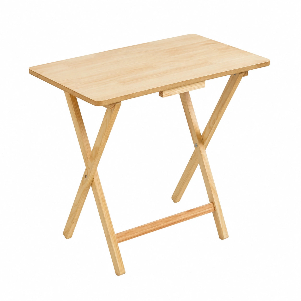Table d'appoint pliante en bois naturel