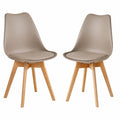 Chaises Scandinaves pour Salle à Manger avec Pieds en Bois