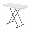 Table pliante réglable compacte pour intérieur et extérieur
