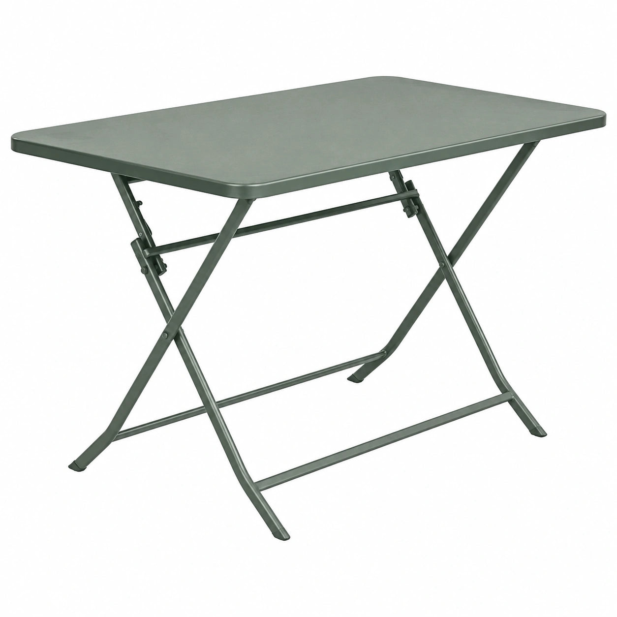 Table de Jardin Pliante Rectangle 4 Places Vert Olive