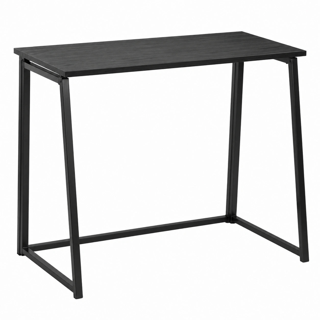 Bureau Informatique Pliant pour Petits Espaces, Assemblage Facile, Cadre Métal