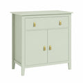 Buffet Moderne avec Rangement et Étagère Réglable Vert Clair
