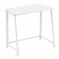 Bureau Pliant avec Roulettes pour Petits Espaces, Table d'Ordinateur Pratique