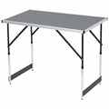 Table pliante polyvalente pour extérieur et camping, réglable en hauteur, 100 x 60 cm, noir
