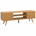 Meuble TV Moderne avec Espace de Rangement, Chêne