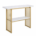 Table console à deux niveaux en marbre pour entrée et salon