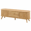 Meuble TV Scandinave en Bois avec Rangement