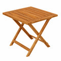 Table basse pliante en bois d'acacia pour intérieur et extérieur
