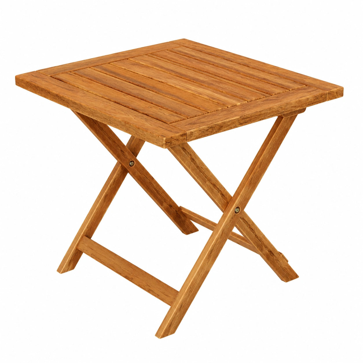 Table basse pliante en bois d'acacia pour intérieur et extérieur