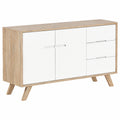 Buffet Scandinave avec Portes et Tiroirs pour Salon ou Chambre